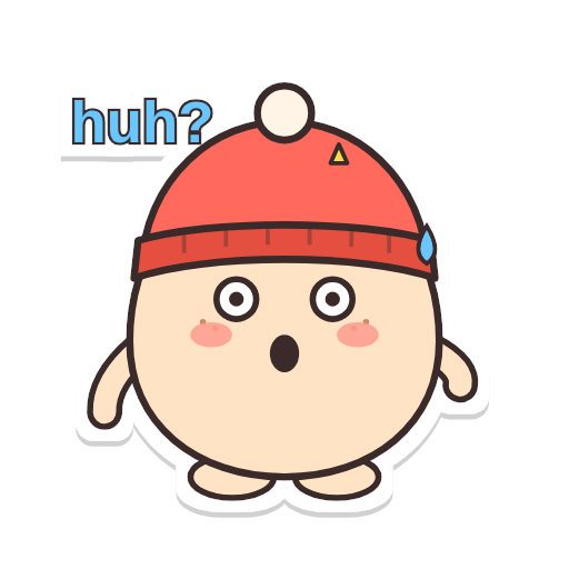 Pip — Huh? sticker